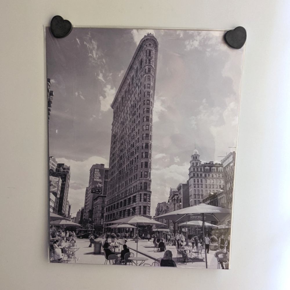 11x14 NYC Black & White Print, Manhattan Flatiron